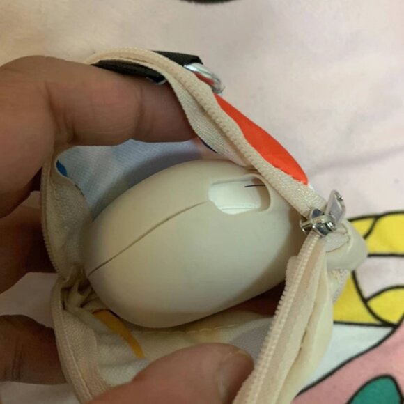 Mini Backpack Earbud Pouch | Soft Zipper Case - Picture 2 of 2